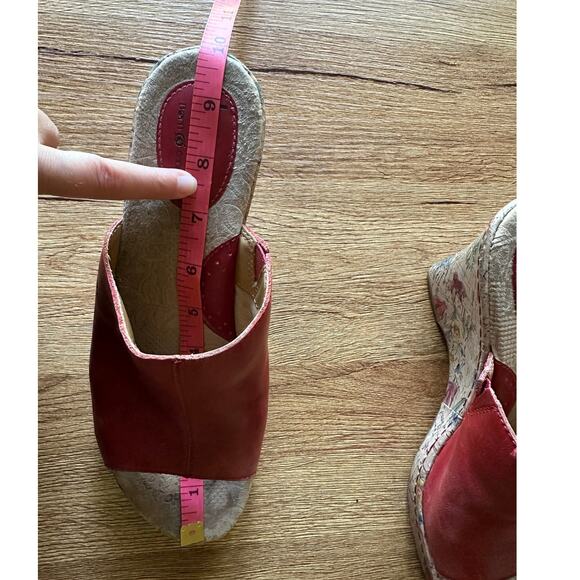 BOC Born Concepts Vtg Floral Wedge Mule Size 8 - Picture 7 of 7